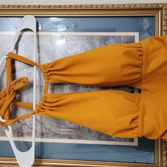 Tummy Control Yellow and White Women's Swimsuit Sizw XXL Beach Cruise One Piece - Picture 5 of 10